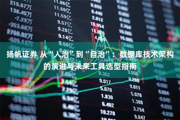扬帆证券 从“人治”到“自治”:数据库技术架构的演进与未来工具选型指南